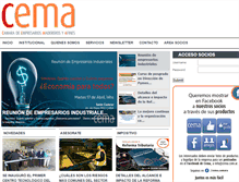 Tablet Screenshot of cema.com.ar